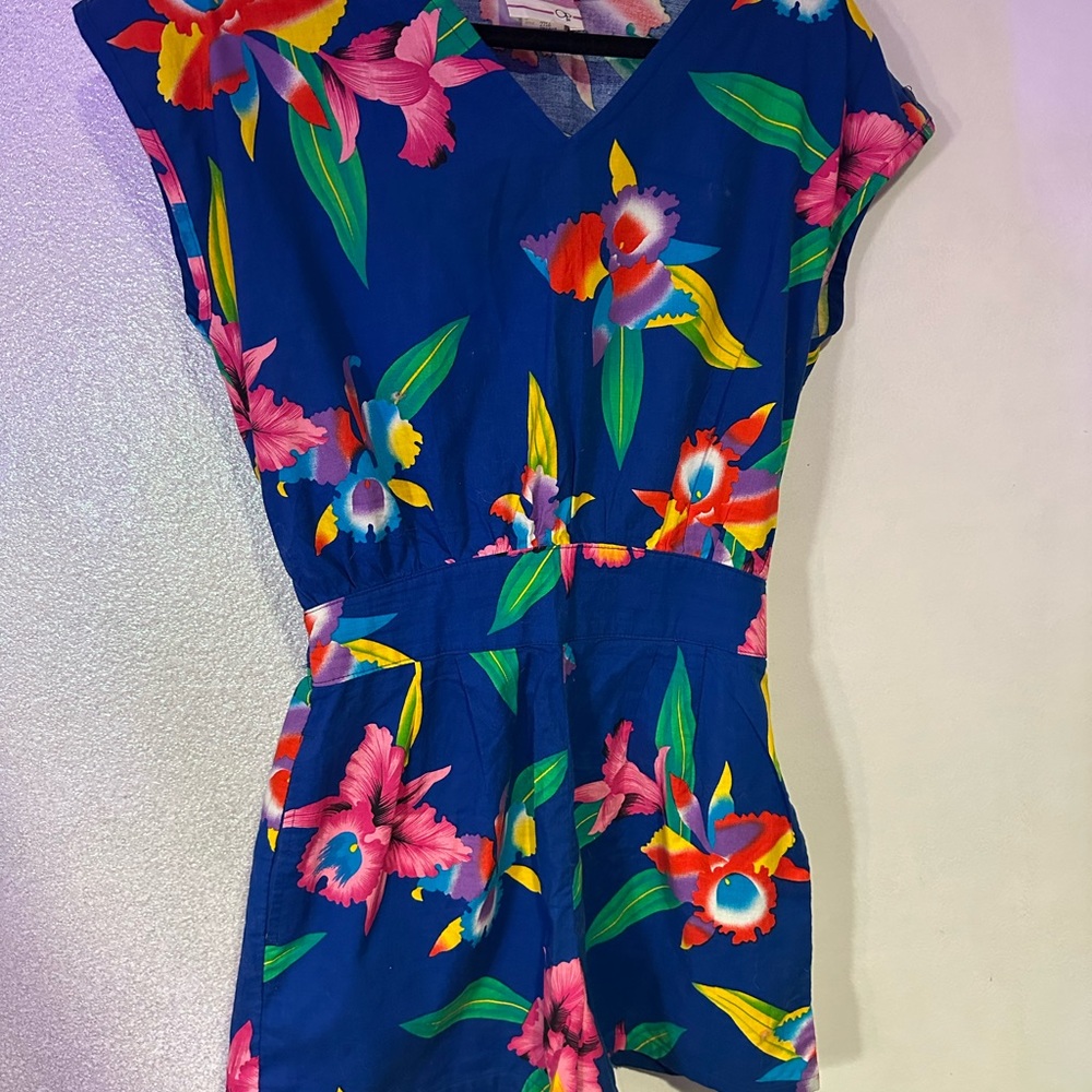 Cute Vintage Floral Romper